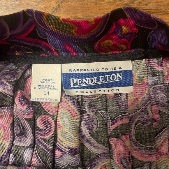NWT Pendleton Floral Skirt Size 14 - Picture 3 of 4